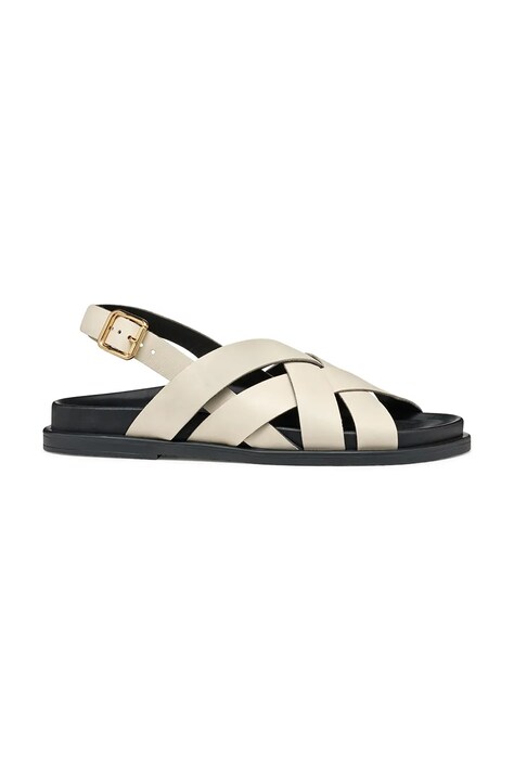 Geox sandale de piele D ADELASH femei, culoarea bej, D55YWA 00043 C1122