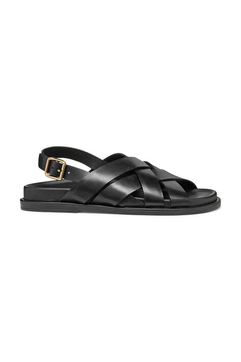 Geox sandale de piele D ADELASH femei, culoarea negru, D55YWA 00043 C9999