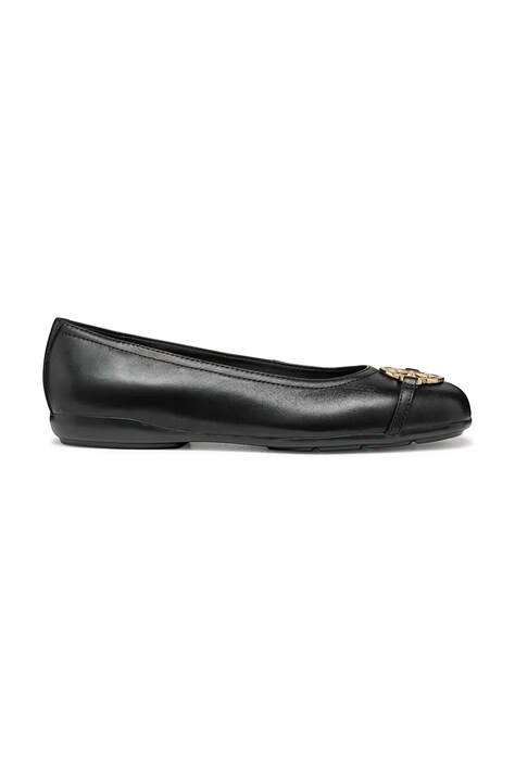 Geox balerini de piele D ANNYTAH culoarea negru, D557NB 00085 C9999