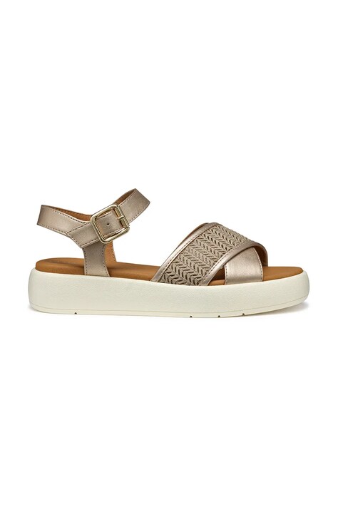 Geox sandale D CAMALEI femei, culoarea bej, toc pana, D550NF 0NFDS CB500
