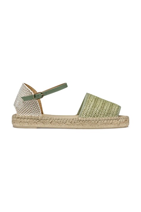 Geox espadrile D LAMPEDUSA culoarea verde, D55V0B 02MLM C3ZH6