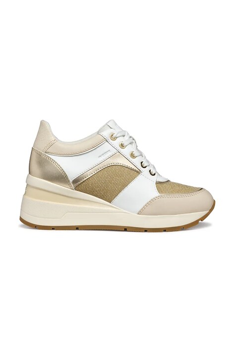 Sneakers boty Geox D ZOSMA béžová barva, D558LA 085LY C1327