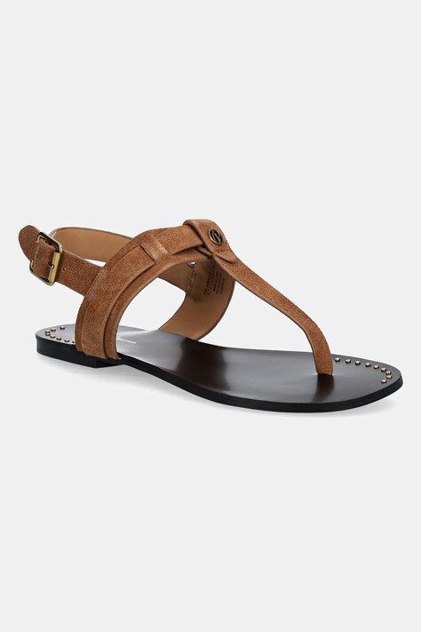 Замшеві сандалі Pepe Jeans SAM ONE жіночі колір коричневий PLS90705