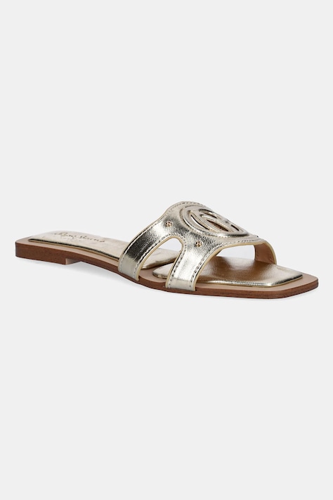 Pepe Jeans papuci FRIDA LOG femei, culoarea auriu, PLS90695