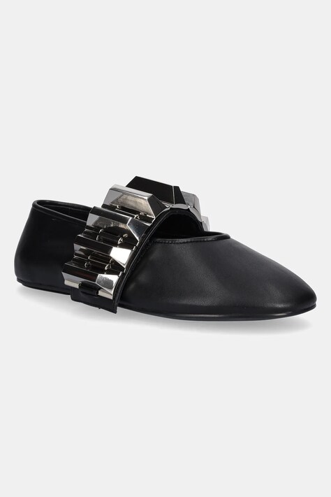 Jeffrey Campbell balerini Rigid culoarea negru, JC-1555-3-3