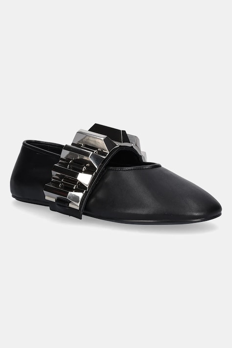Jeffrey Campbell balerini Rigid culoarea negru, JC-1555-3-3