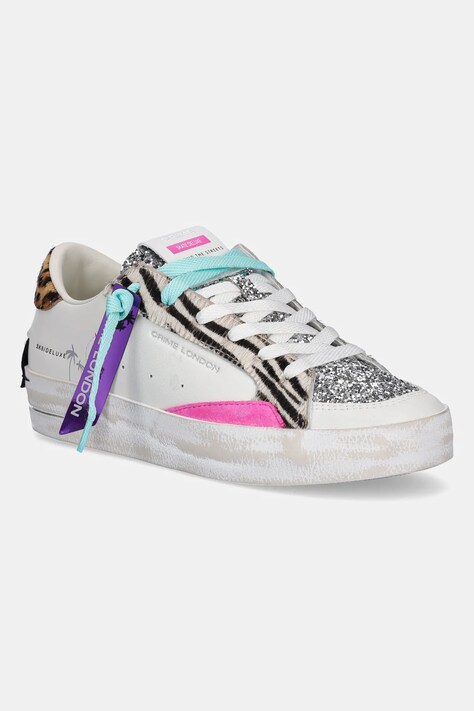 Crime London sneakers din piele SK8 DELUXE femei, culoarea alb, 20105PP7