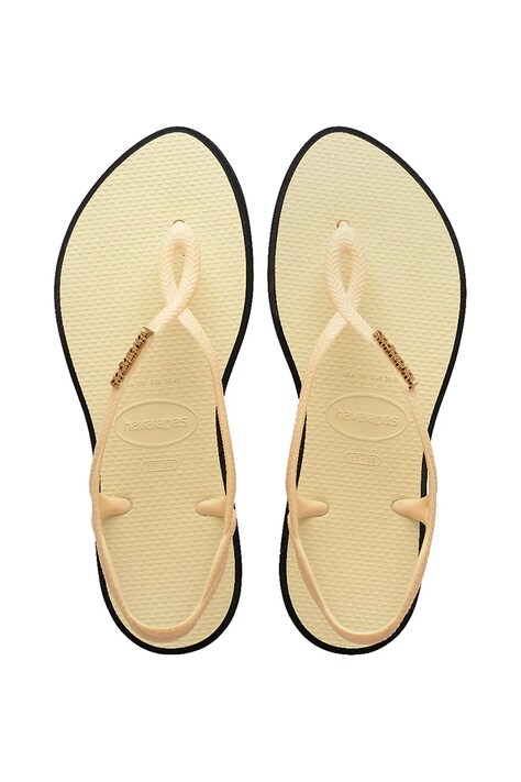 Havaianas sandale LUNA POINT femei, culoarea bej, 4149921.9256
