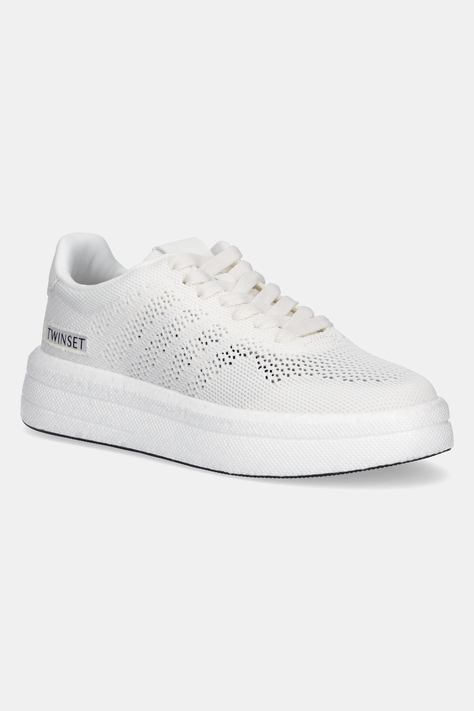 Tenisky Twinset bílá barva, 251TGT010