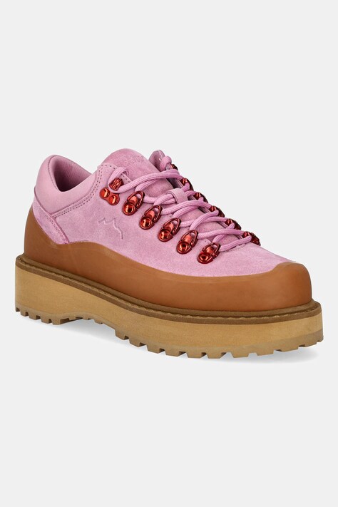 Diemme suede shoes Cornaro Due Gomma women's pink color DI25SPCOW-F04X072PNK