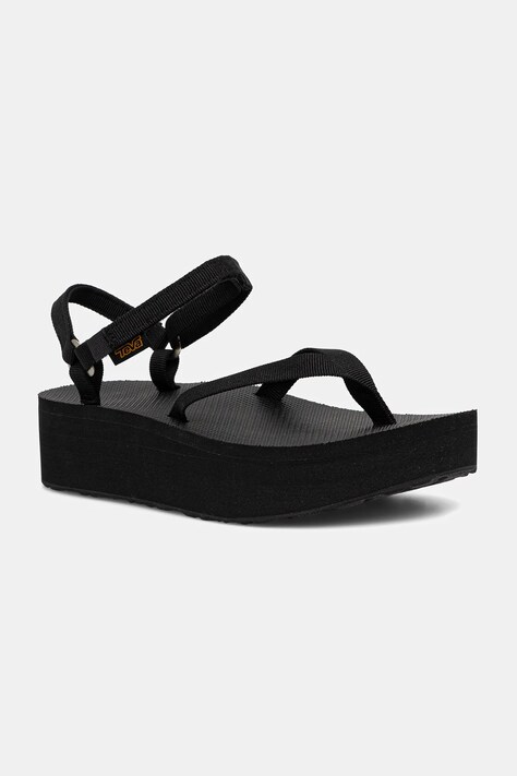Σανδάλια Teva Flatform Sandal Slim χρώμα: μαύρο, 1164630