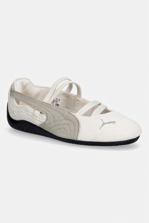 Puma baleriny zamszowe Speedcat Ballet kolor beżowy 401287