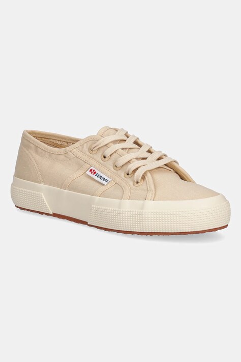 Superga teniși LINEN culoarea bej, S5134KW