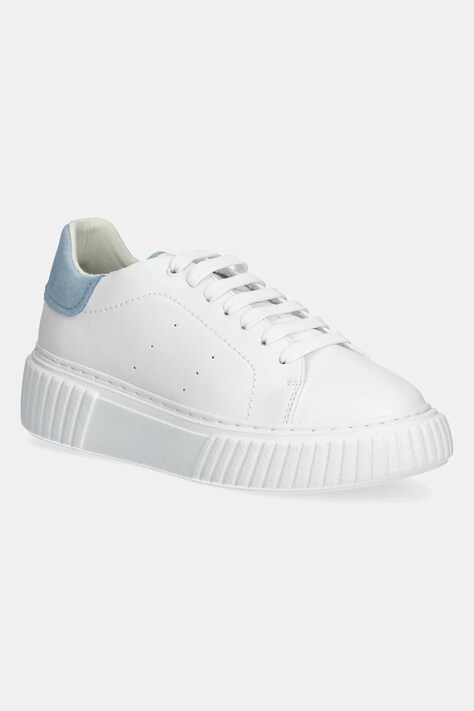 Marc O'Polo sneakers din piele SVEA femei, culoarea alb, 50117733501170