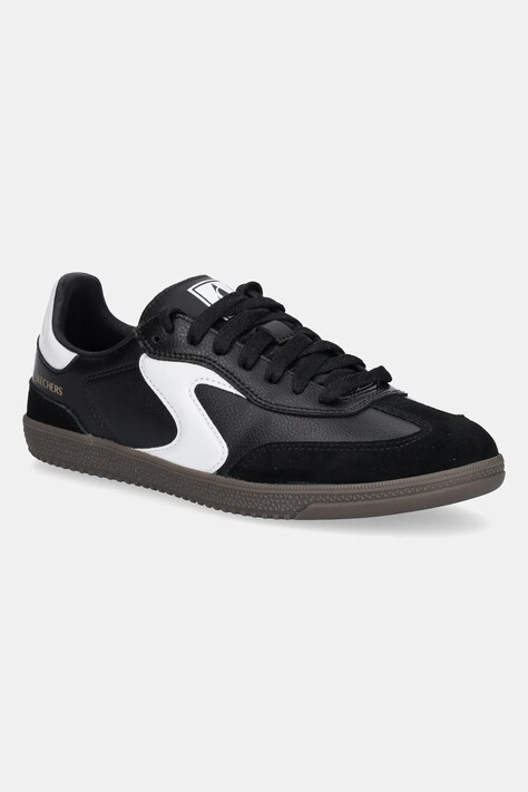 Skechers sneakers din piele HOTSHOT femei, culoarea negru, 185232