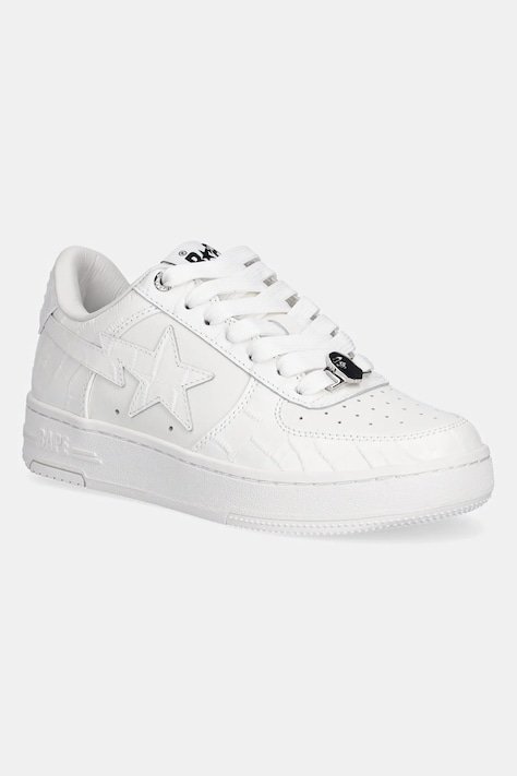 A Bathing Ape sneakers din piele BAPE STA #3 L culoarea alb, 1K80291303