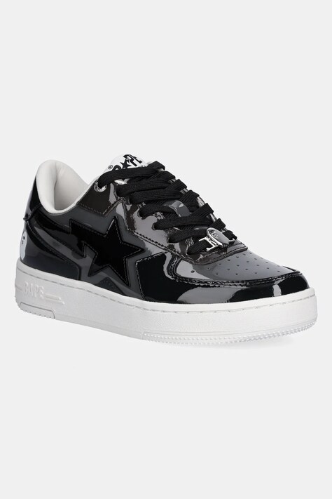 Kožené tenisky A Bathing Ape BAPE STA ICON L dámske, čierna farba, 1K80291308