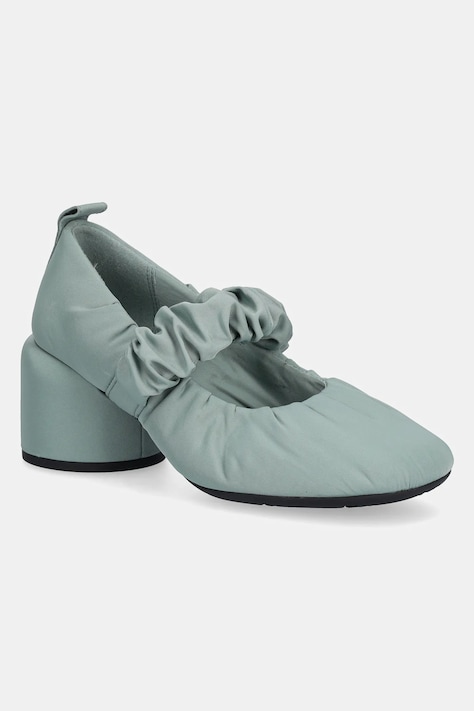 Camper pumps Niki culoarea turcoaz, cu toc drept, K201720-002