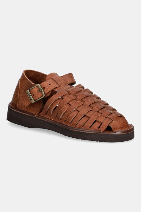 Kožené sandále Fracap Sandals hnedá farba, D025