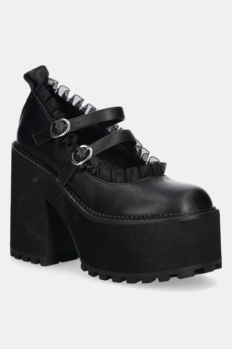 Lodičky Buffalo Killah Mary Tulle černá barva, 1290204-BLK