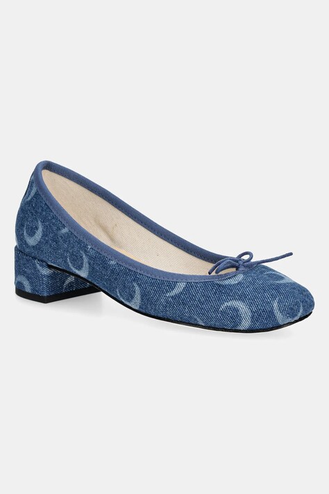 Marine Serre court shoes Camille Moon Laser Denim MS x Repetto blue color WFW052A.CDEN0002