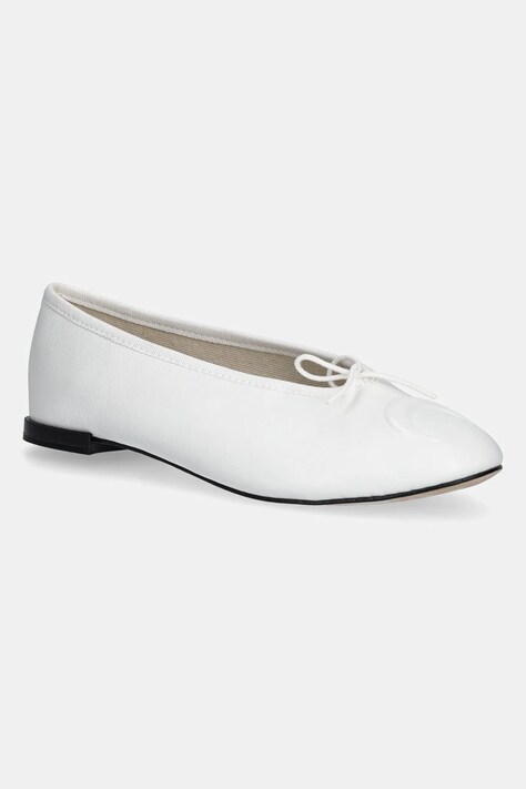 Кожени балеринки Marine Serre Lilouh Soft Nappa MS x Repetto в бяло  WFW053A.RLEA0032