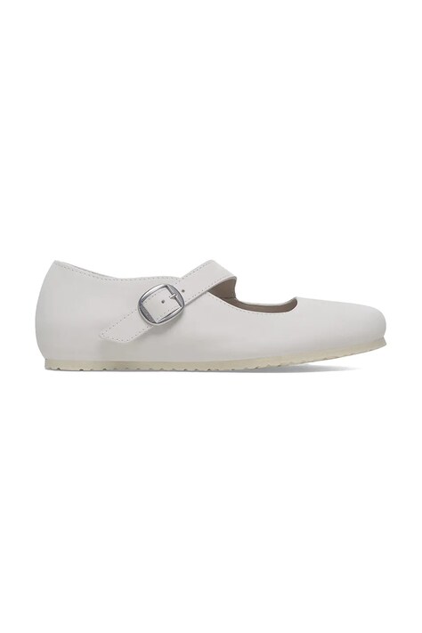 Nubukové baleríny Birkenstock Tracy LENB bílá barva, 1029788