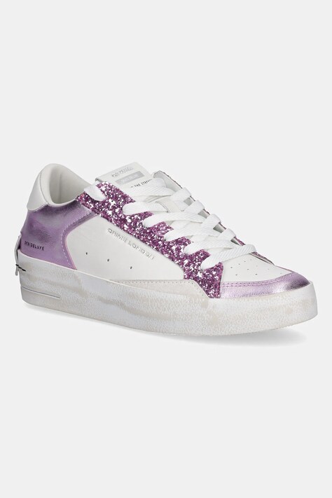 Crime London sneakers din piele SK8 DELUXE WEDGE culoarea violet, 20133PP7