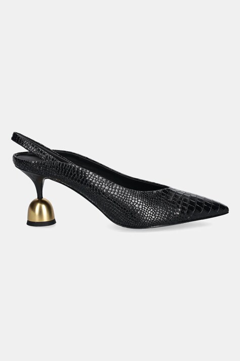 Vanda Novak stilettos de piele Lucy culoarea negru