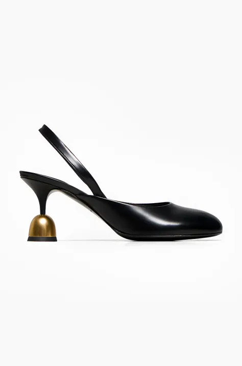 Vanda Novak stilettos de piele Peggy culoarea negru