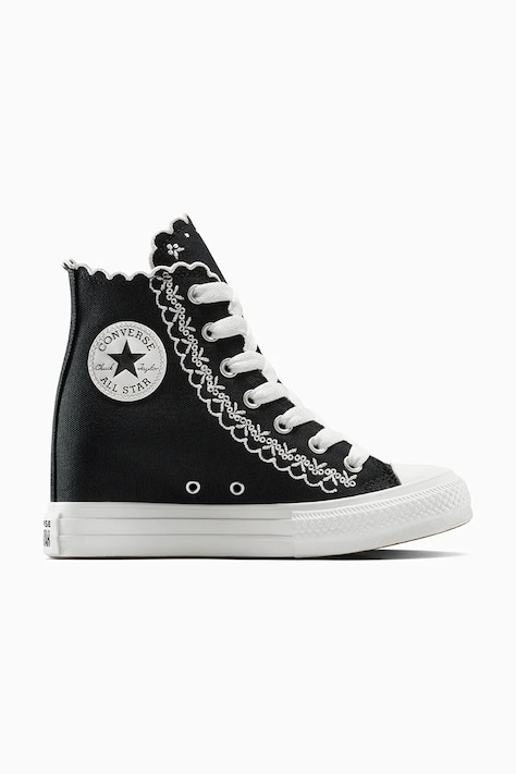 Kecky Converse Chuck Taylor All Star Wedge dámské, černá barva, A13546C