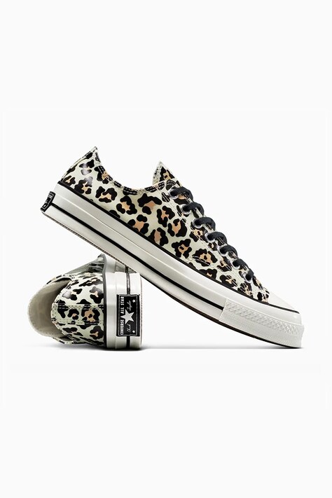 Кеди Converse Chuck 70 Glow In The Dark Leopard — SS25-OBD4ZG, бежевий — фото 4