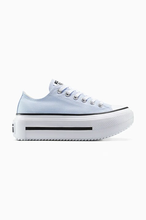 Tenisky Converse Chuck Taylor All Star Lift Double Stack modrá barva, A16285C