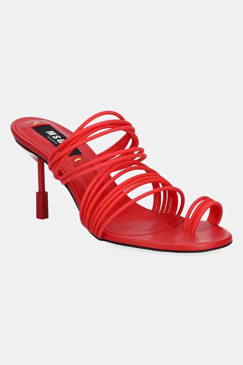 Туфли MSGM цвет красный на шпильке 3842MDS562 987