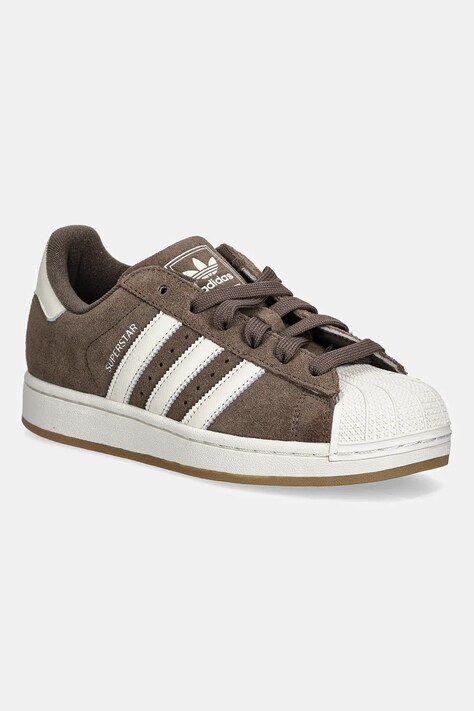adidas Originals sneakersy zamszowe Superstar II W damskie kolor brązowy HQ4915