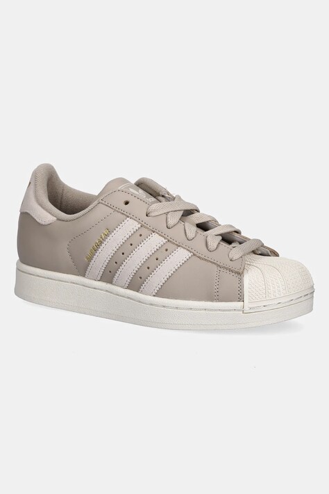 adidas Originals sneakersy skórzane Superstar II W damskie kolor beżowy HQ4918