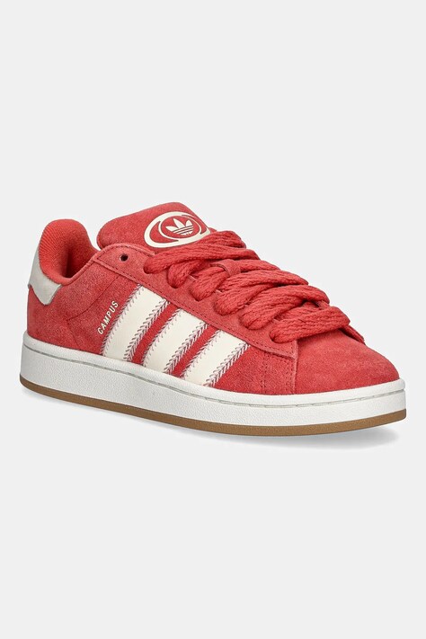 Semišové tenisky adidas Originals Campus 00S W dámské, červená barva, JQ5805