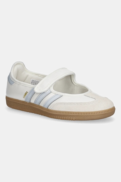 Kožené balerínky adidas Originals Samba Jane W béžová farba, JR7339