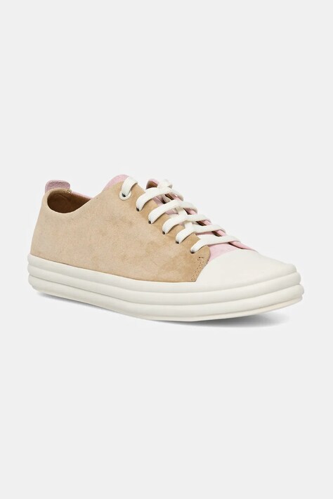 Σουέτ sneakers Camper TWS χρώμα: μπεζ, K200980-015
