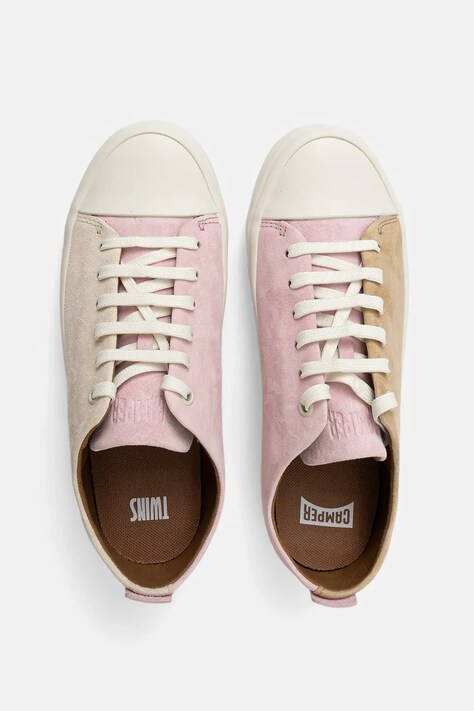 Σουέτ sneakers Camper TWS χρώμα: μπεζ, K200980-015