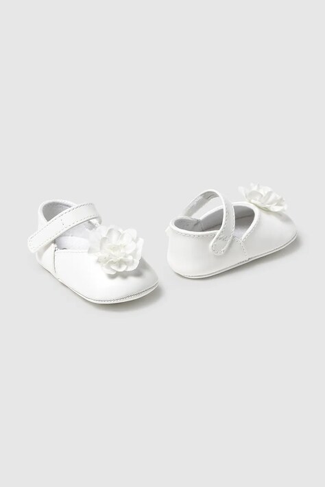 Dětské boty Mayoral Newborn bílá barva, 9902