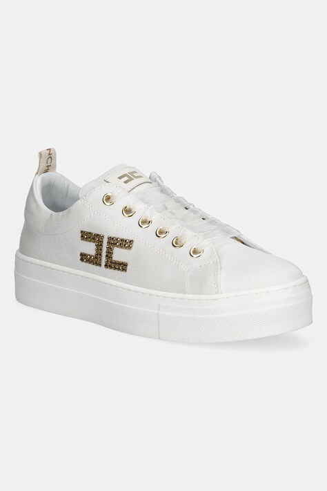 Elisabetta Franchi sneakers pentru copii culoarea alb, F4A9-E0241