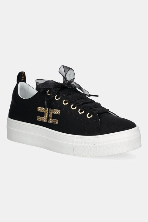 Παιδικά αθλητικά παπούτσια Elisabetta Franchi χρώμα: μαύρο, F4A9-E0241