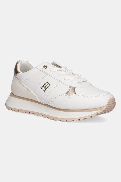 Tommy Hilfiger sneakers pentru copii culoarea alb, T3A9-33759