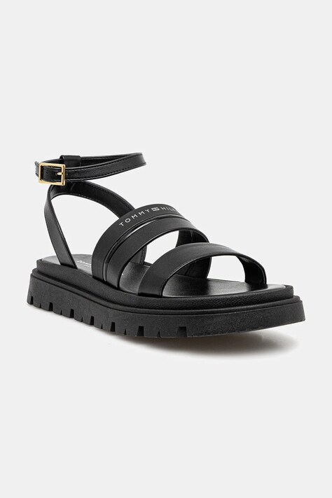 Tommy Hilfiger sandale copii culoarea negru, T4A2-33798