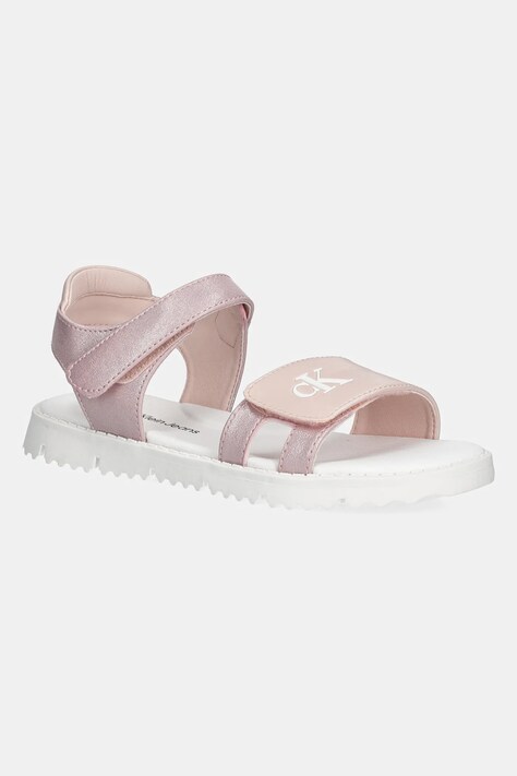 Dětské sandály Calvin Klein Jeans růžová barva, V1A2-82039