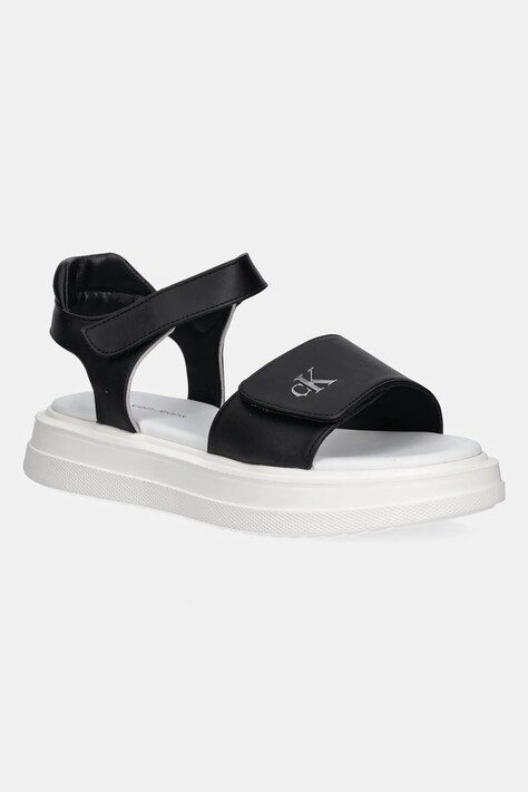 Calvin Klein Jeans sandale copii culoarea negru, V3A2-82047