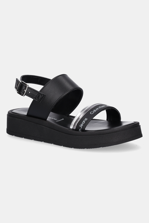 Calvin Klein Jeans sandale copii culoarea negru, V4A2-82053