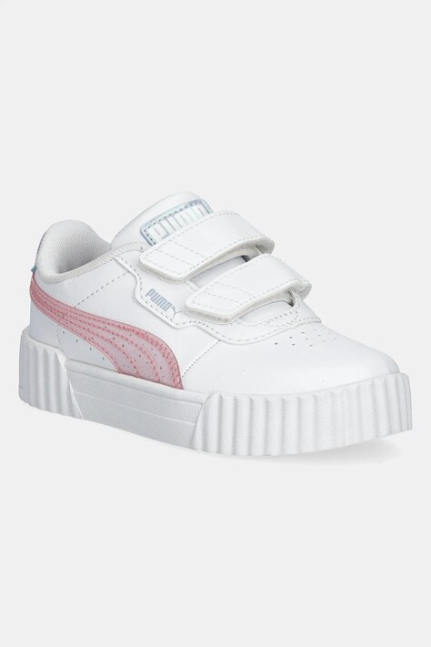Παιδικά αθλητικά παπούτσια Puma Carina 3.0 Blurry Dreams V χρώμα: άσπρο, 400609