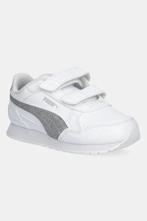 Puma sneakers pentru copii ST Runner v4 SL Glitter V culoarea alb, 401592